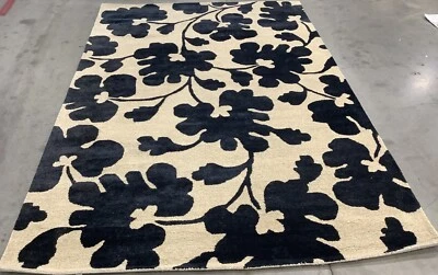Бежевый / черный пятнистый ковер на спину 6 футов 0 дюймов x 9 футов 0 дюймов, сниженная цена 1172680984 SOH419A-6 - Изображение 1 из 4