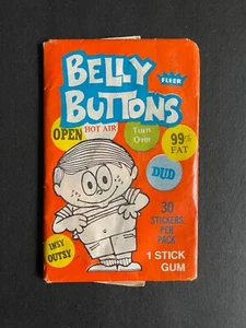 TRADING CARD VINTAGE BELLY BUTTONS FLEER FULL UNOPENED WAX PACK - Picture 1 of 2