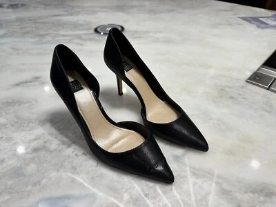 Zapatos de salón WHITE HOUSE BLACK MARKET Ella negros ondulados de 3", talla 8,5 Foto 1 de 4