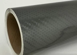 Black Carbon Fiber Sign Vinyl. 24 inch x 150 feet. Diagonal Style - Picture 1 of 2