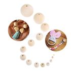 Round Wood Spacer Bead Natural Unpainted Wooden Ball Beads 4mm-50mm DIY Crafts