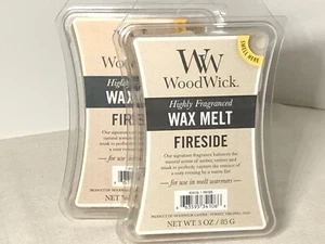 Woodwick Wax Melts "Fireside" 2 Packs 12 Squares - Picture 1 of 2