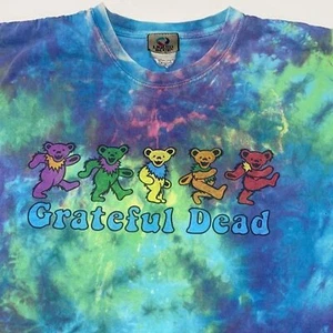 Liquid Blue Grateful Dead Tie Dye T-Shirt Dancing Bears XL Hang Tag - Picture 1 of 12