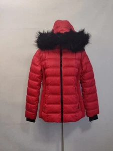 Nautica Water Resistant Puffer Jacket With Removable Faux Fur Hood Women's Large - Picture 1 of 13