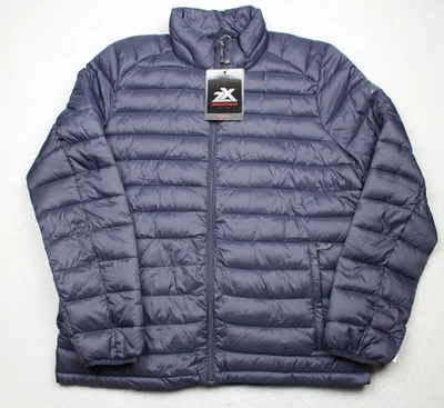 Chaqueta acolchada acolchada ZeroXposur para hombre grande azul marino profundo ligera resistente al viento Foto 1 de 4