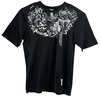 Camiseta Ecko Unltd De Colección Y2K Negra Etiquetada 3XL Se Ajusta a 2XL XL Streetwear Graffiti Nueva Con Etiquetas Foto 1 de 4