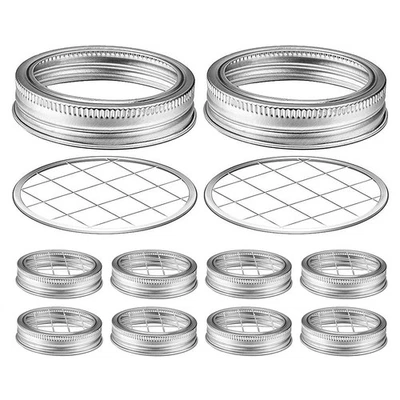  10pcs Jar Jar Grid Floral Grid Rimensione Griglia di fiore riutilizzabile Floro - Imagen 1 de 4