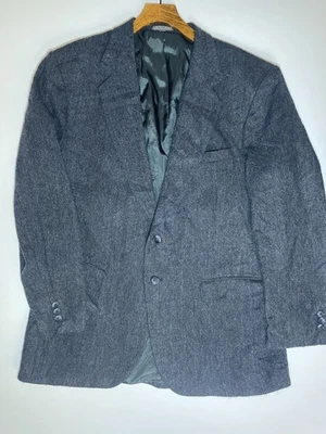 Towncraft Vintage 70% Wool Nylon Jacket 44L Blazer Navy Tweed Men's Sports Coat - Image 1 of 4