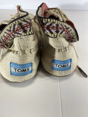 Tom's Shoes, Women's Size W5.5, Tan, Canvas, Ankle Lace Up, Comfort Shoes - Image 1 of 4
