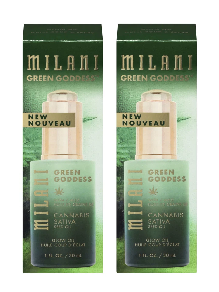 (2 Pack) Milani Green Goddess Glow Oil w/ Sativa Seed Oil (1oz/30mL) *NEW* - Image 1 of 1