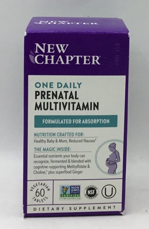 Nuevo capítulo prenatal multivitaminas, un diario prenatal 60 unidades caducan 26/02 Foto 1 de 1