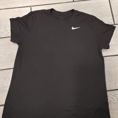 Camiseta deportiva negra Nike Dri-FIT para mujer talla M camiseta de rendimiento Foto 1 de 4