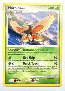 1x Mothim - 42/100 - Uncommon - Stamped Pre-Release Promo Lightly Played Pokemon - Picture 1 of 6