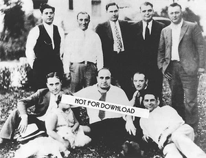 Ralph & AL CAPONE ~ Family ~ Crew Photo 8x10 Glossy High Quality REPRINT - Bild 1 von 1