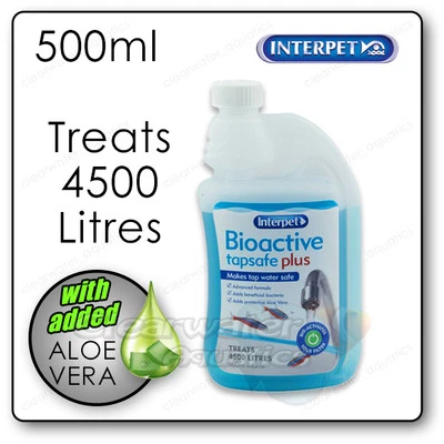Interpet Bioactive Tapsafe Plus 500ml Aquarium Tap Water Dechlorinator Treatment - Image 1 of 2