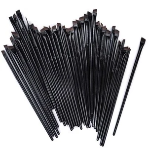50 Pieces Angled Brow Brush 5.5" Flat Slanted Premium Eyebrow Brush Tint Brus... - Picture 1 of 1
