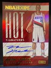 2015-16 Panini NBA Hoops MASON PLUMLEE #HS-MPL Hot Signatures Auto! BLAZERS