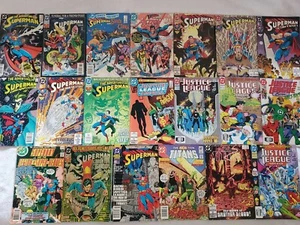 Vtg DC Comic Books Lot 20 Superman Superboy The New Teen Titans Justice League  - Picture 1 of 5