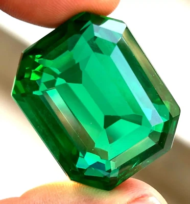 116+ Ct. Large Green Colombian Emerald Loose Gemstone Emerald Cut Gift for Women - Image 1 of 4