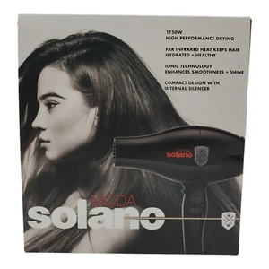 Solano Moda Hair Dryer 1750W High Performance Ionic Tech, Compact Silencer - Picture 1 of 8