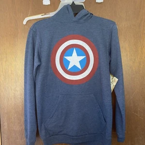Marvel Captain America Hoodie Size Medium 8 With Tags - Picture 1 of 5