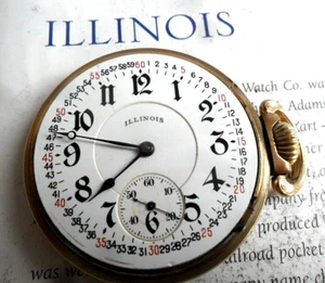 Antique Montgomery Dial 1909 Illinois Sangamo 21J 6 Adj 16 Size O/F Pocket Watch - Picture 1 of 17
