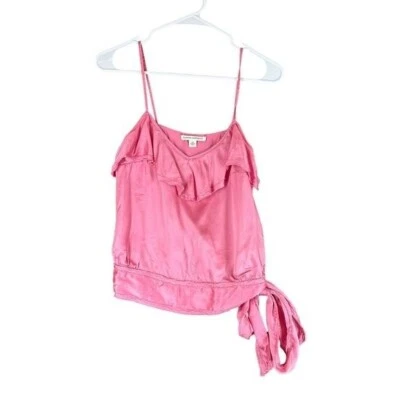 Banana Republic Women’s XS Pink 100% Silk Babydoll Top Y2K Barbiecore Coquette - Image 1 of 4