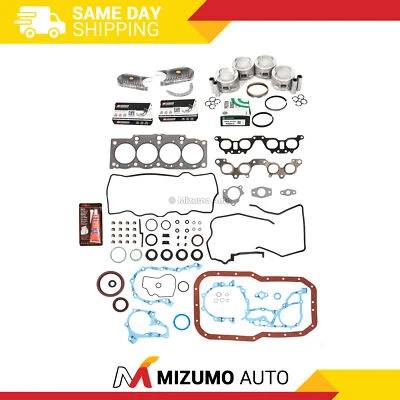 Full Gasket Set Pistons Bearings Fit 90-96 Toyota Celica Camry MR2 2.2L 5SFE - Image 1 of 4