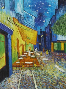 QUADRO STAMPA SU TELA CANVAS - van gogh - caffe' di notte - classico moderno - Foto 1 di 3