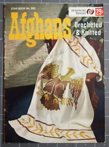 Vintage Star Book Afghans Knitted Crocheted Book #202 - Picture 1 of 2