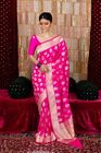 Saree Wedding Indian Party Wear Pakistani Designer Banarasi Soft Lichi Sari