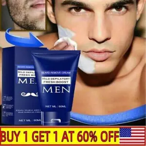 Men's Hair Removal Cream For Men Sensitive Body Painless Hair Remover~ - Picture 1 of 10