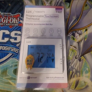 NEW SEALED - LUX TX9600TS 7-DAY PROGRAMMABLE TOUCHSCREEN THERMOSTAT UNIVERSAL - Picture 1 of 2