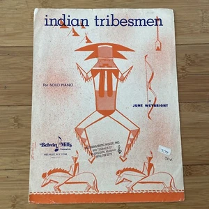 Vintage Noten - Indian Tribesmen - 1961 Klavier Solo June Weybright - Bild 1 von 8