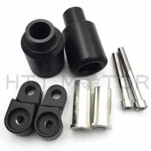 For 2007-2008 Honda CBR600RR CBR600 CBR 600 RR 600RR BLACK FRAME SLIDERS - Picture 1 of 4