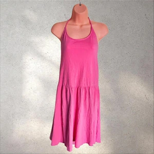 Asos Bulgaria Pink Halterneck Skater Dress UK 18 - Picture 1 of 4