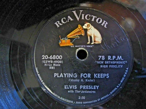 ELVIS PRESLEY PLAYING FOR KEEPS s/w TOO MUCH RCA 78 U/min - Bild 1 von 2