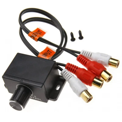 New Universal Car Audio Amplifier Bass RCA Level Remote Volume Control Knob LC-1 - Image 1 of 4