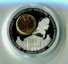 Inlay Medaille Niederlande PP mit 1 Cent 1999 vergoldet Zertifikat RARE M_181