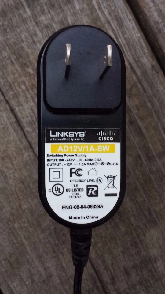 LINKSYS AD12V/1A-SW SWITCHING POWER SUPPLY - Image 1 of 1