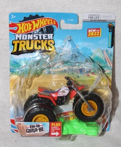 Monster Truck Hot Wheels 2022 "Tri-To-Crush-Me" 3 ruedas 1:64 diecast nuevo - Imagen 1 de 10