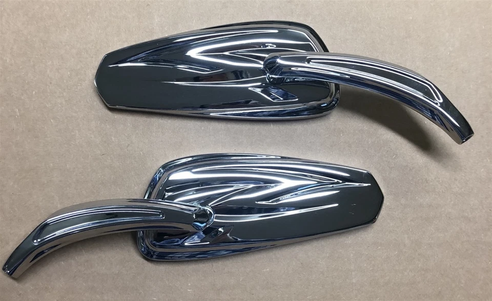 Espelhos personalizados V-Factor 47066 cromado 6" vidro convexo para Harley  - Imagem 1 de 2