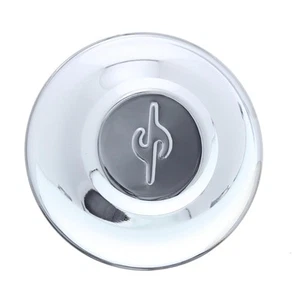 Pedal Car Parts, AMF/BMC Car S Chrome Hubcap, 3 Inch Diameter - Picture 1 of 12