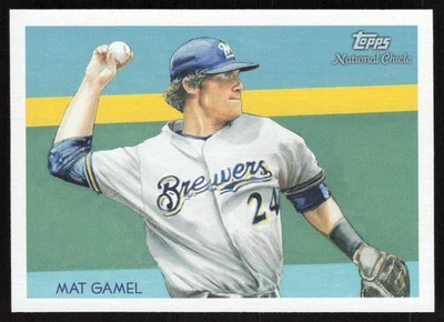2010 Topps National Chicle Mat Gamel #189 Milwaukee Brewers - Image 1 of 2
