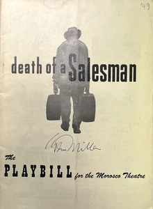 Arthur Miller - signed Autogramm - Death of a Salesman (1949) Broadway Playbill - Bild 1 von 24