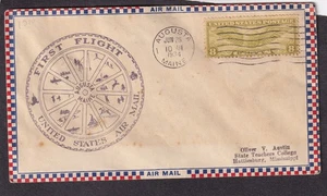 1934 first flight cachet cover Augusta Maine - Picture 1 of 2