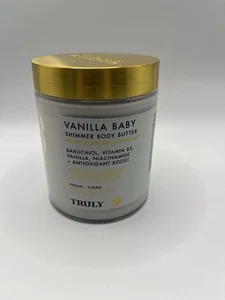 Manteca corporal Truly Beauty Vanilla Baby Shimmer 6,7 oz 198 ml crema hidratante tamaño completo - Imagen 1 de 2