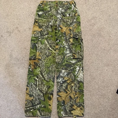 Mossy Oak Cargo Pants Men’s Small 28-30 Realtree Camo Hunting Outdoor - Image 1 of 4