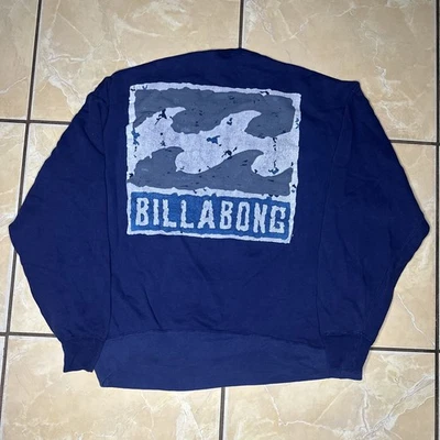 1990s Vintage BillaBong Pullover Sweater Men’s Large Blue - Image 1 of 4