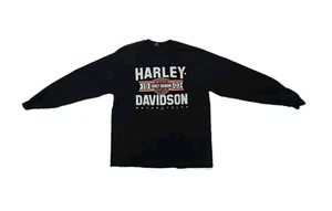 Harley-Davidson Hombre Talla XL Pullover Negro 100 Años 1903 Oconomowoc, WI Jersey - Imagen 1 de 5